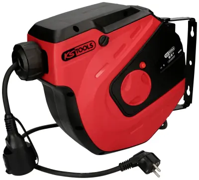 KS Tools 150.4217 kabelski odvijalnik 15 m črna varnostni moški konektor