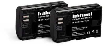 Hähnel Fototechnik HL-E6\, 2er akumulatorska kamera  Nadomešča originalno baterijo (kamera) LP-E6 7.2 V 1650 mAh