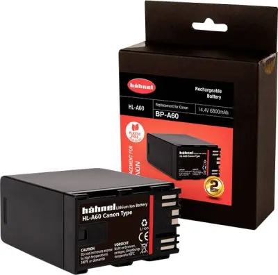 Hähnel Fototechnik HL-A60 akumulatorska kamera  Nadomešča originalno baterijo (kamera) BP-A60 14.4 V 6800 mAh