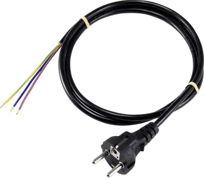 Sygonix SY-5178370 tok priključni kabel  črna 3 m