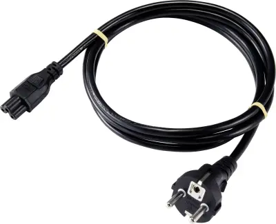 Sygonix SY-5042732 prenosnik napajalni kabel  črna 1.80 m