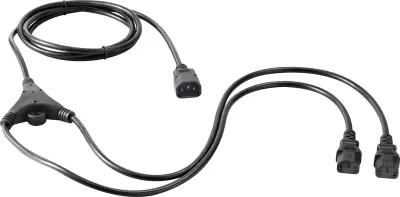 Sygonix SY-5042698 hladne naprave Y-kabel  črna 2.35 m