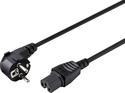 Sygonix SY-5043444 za toplotne naprave napajalni kabel  črna 2.00 m