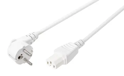 Sygonix SY-5043442 toplotne naprave priključni kabel  bela 2.00 m