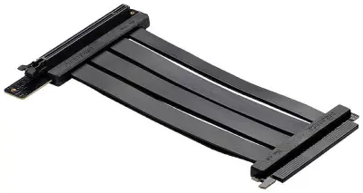Phanteks  PCIe vzpenjalni kabel  PCIe 4.0  PCIe x16 vtič\, PCIe x16 vtičnica  0.22 m  črna  vtičnica pod kotom 90°  PH-CBRS4.0_FL22