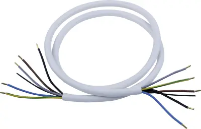 Heitronic 45500 štedilnik priključni kabel  bela 1.5 m