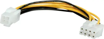 Roline tok priključni kabel [1x 8-polni moški konektor PCI-e - 1x 4-polni električni moški konektor ATX] 0.15 m črna\, rumena