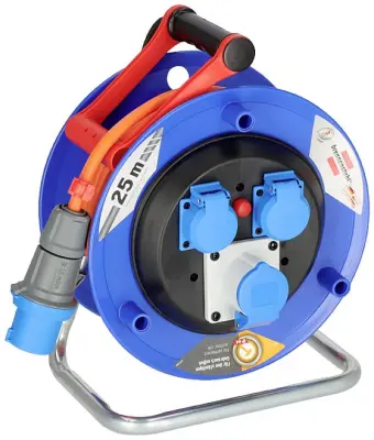 Brennenstuhl 1182690100 kabelski boben 25.00 m oranžna moški konektor CEE 16 A 3-polni