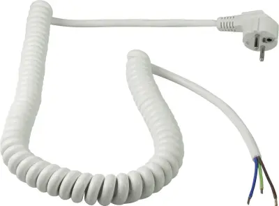 AS Schwabe 70423 tok priključni kabel  bela 2.5 m