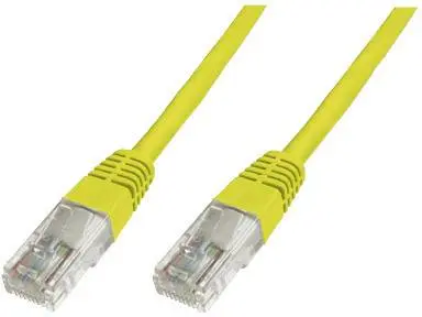 Digitus DK-1511-050/Y RJ45 omrežni kabel\, Patch kabel CAT 5e U/UTP 5.00 m rumena  1 kos