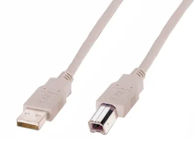 Digitus USB kabel USB 2.0 USB-A vtič\, USB-B vtič 3.00 m bež  AK-300102-030-E