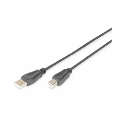 Digitus USB kabel USB 2.0 USB-A vtič\, USB-B vtič 5.00 m črna  AK-300105-050-S