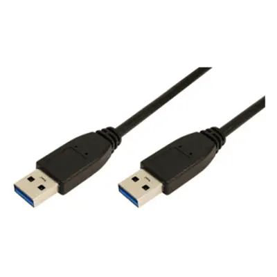 LogiLink USB 3.0 kabel [1x USB 3.2 gen. 1 vtič A (USB 3.0) - 1x USB 3.2 gen. 1 vtič A (USB 3.0)] 2 m črna LogiLink USB kabel USB 3.2 gen. 1 (USB 3.0)