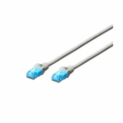 KABEL PATCH UTP Cat 5e  0,50m  RJ45 10/100 Digitus - siv (DK-1511-005)