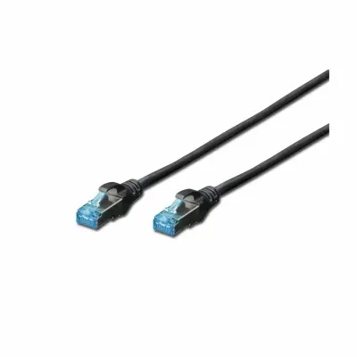 Digitus DK-1531-005/BL RJ45 omrežni kabel\, Patch kabel CAT 5e SF/UTP 0.50 m črna  1 kos