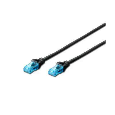 KABEL PATCH UTP Cat 5e  3,00m  RJ45 10/100 Digitus - črn (DK-1511-030/BLACK)