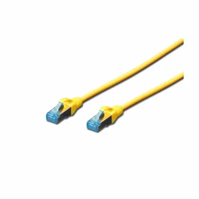 Digitus DK-1531-100/Y RJ45 omrežni kabel\, Patch kabel CAT 5e SF/UTP 10.00 m rumena  1 kos