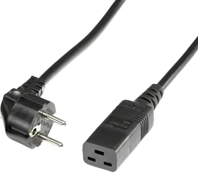 Omrežni kabel ROLINE z ozemljitvenim kontaktom - IEC320-C19 16A\, črn\, 3 m Roline 19.08.1553 tok priključni kabel  črna 3.00 m