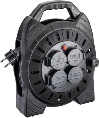 Hazet 161N-3D kabelski boben 10.00 m črna