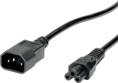 VALUE napajalni kabel IEC320 / C14 vtič - vtičnica C5\, črna\, 1\,8 m Value 19.99.1119 tok priključni kabel  črna 1.80 m