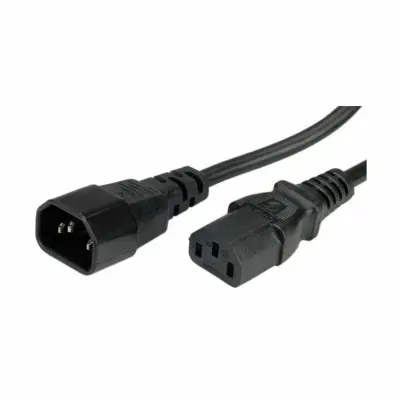 Povezovalni kabel za aparate VALUE\, IEC 320 C14 - C13\, črn\, 3 m Value 19.99.1530 tok priklučni konektor  črna 3.00 m