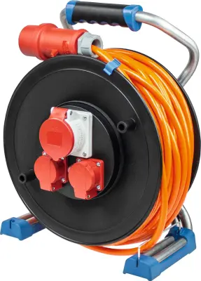 AS Schwabe 23663 kabelski boben 30.00 m oranžna moški konektor CEE 16 A 5-polni