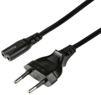 LogiLink tok priključni kabel [1x evropski moški konektor - 1x ženski konektor za manjše naprave C7] 3.00 m črna