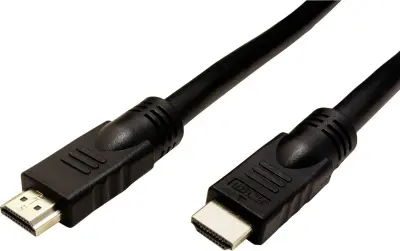 Roline HDMI priključni kabel HDMI-A  vtič\, HDMI-A  vtič 15.00 m črna 14.01.3452 #####4K UHD\, zaščiten\, aktivno z ojačitvijo signala HDMI kabel
