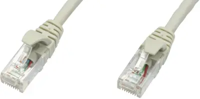 Telegärtner L00001E0005 RJ45 omrežni kabel\, Patch kabel CAT 5e U/UTP 2.00 m siva ognjevaren 1 kos