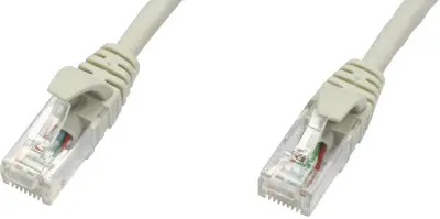 Telegärtner L00002E0004 RJ45 omrežni kabel\, Patch kabel CAT 5e U/UTP 3.00 m siva ognjevaren 1 kos