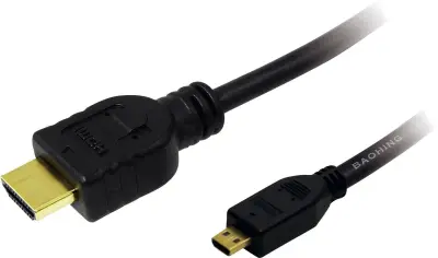 LogiLink HDMI priključni kabel HDMI-A  vtič\, HDMI-mikro-D  vtič 2.00 m črna CH0032 #####4K UHD HDMI kabel