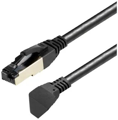 Maxtrack TI 48-1\,5 L RJ45 omrežni kabel\, Patch kabel  S/FTP 1.50 m črna  1 kos