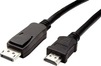 Value DisplayPort / HDMI adapterski kabel DisplayPort  vtič\, HDMI-A  vtič 1.50 m črna 11.99.5779 zaščiten DisplayPort kabel