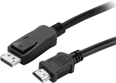 Value DisplayPort / HDMI adapterski kabel DisplayPort  vtič\, HDMI-A  vtič 10.00 m črna 11.99.5784 zaščiten DisplayPort kabel