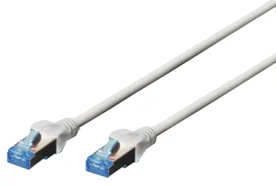Digitus DK-1532-150 RJ45 omrežni kabel\, Patch kabel CAT 5e SF/UTP 15.00 m siva zviti pari 1 kos