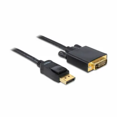 Delock DisplayPort / DVI adapterski kabel DisplayPort  vtič\, DVI-D 24+1-polni vtič 5.00 m črna 82593  DisplayPort kabel
