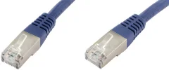 econ connect F6TP0\,25BL RJ45 omrežni kabel\, Patch kabel CAT 6 S/FTP 0.25 m modra dvojno zaščiten 1 kos