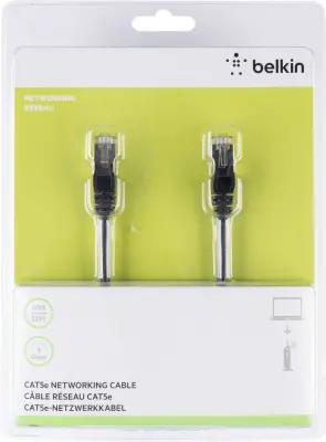 Belkin A3L793BT02MBLHS RJ45 omrežni kabel\, Patch kabel CAT 5e S/FTP 2.00 m modra z zaščitnim zapornim zatičem 1 kos