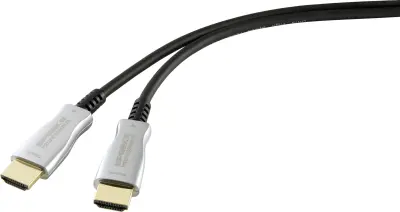 SpeaKa Professional HDMI priključni kabel HDMI-A  vtič\, HDMI-A  vtič 30.00 m črna SP-9019352 4K UHD\, zaščiten HDMI kabel