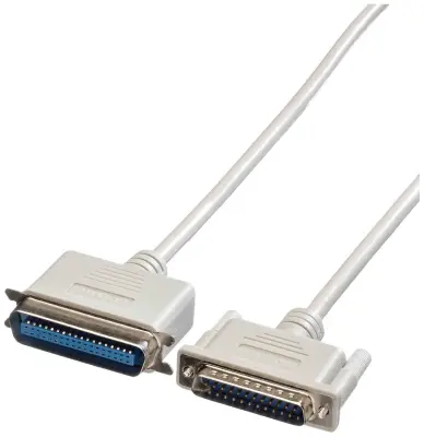 Roline vzporedno priključni kabel [1x 25-polni moški konektor D-Sub - 1x moški konektor centronics] 3.00 m siva