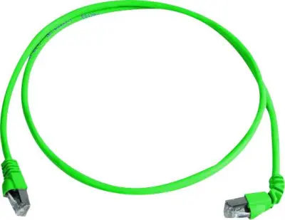 Telegärtner L00001A0156 RJ45 omrežni kabel\, Patch kabel CAT 6a S/FTP 2.00 m zelena ognjevaren\, brez halogena 1 kos