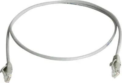 Telegärtner L00006A0323 RJ45 omrežni kabel\, Patch kabel CAT 6 U/UTP 25.00 m siva ognjevaren\, brez halogena 1 kos
