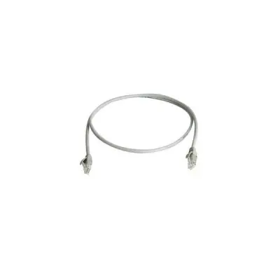 Telegärtner L00001A0228 RJ45 omrežni kabel\, Patch kabel CAT 6 U/UTP 2.00 m siva ognjevaren\, brez halogena 1 kos