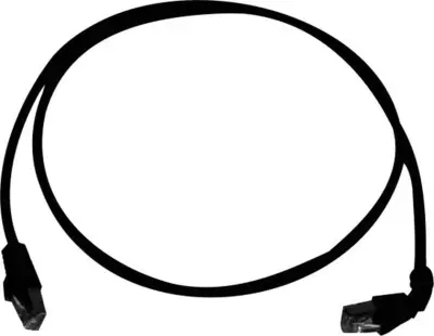 Telegärtner L00002A0175 RJ45 omrežni kabel\, Patch kabel CAT 6a S/FTP 3.00 m črna ognjevaren\, brez halogena 1 kos