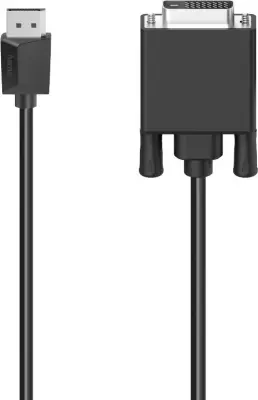 Hama DisplayPort / DVI adapterski kabel DisplayPort  vtič\, DVI-D 24+1-polni vtič 1.50 m črna 00200713  DisplayPort kabel