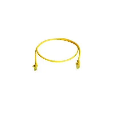 Telegärtner L00000A0295 RJ45 omrežni kabel\, Patch kabel CAT 6 U/UTP 1.00 m rumena ognjevaren\, brez halogena 1 kos