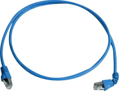 Telegärtner L00001A0159 RJ45 omrežni kabel\, Patch kabel CAT 6a S/FTP 2.00 m modra ognjevaren\, brez halogena 1 kos