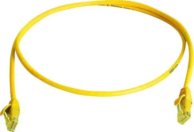 Telegärtner L00006A0335 RJ45 omrežni kabel\, Patch kabel cat 6 U/UTP 25.00 m rumena ognjevaren\, brez halogena 1 kos