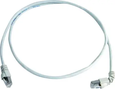 Telegärtner L00002A0180 RJ45 omrežni kabel\, Patch kabel CAT 6a S/FTP 3.00 m bela ognjevaren\, brez halogena 1 kos