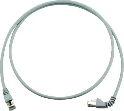 Telegärtner L00003A0157 RJ45 omrežni kabel\, Patch kabel CAT 6a S/FTP 5.00 m siva ognjevaren\, brez halogena 1 kos